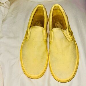 Yellow Classic Vans “Off the Wall” Shoes